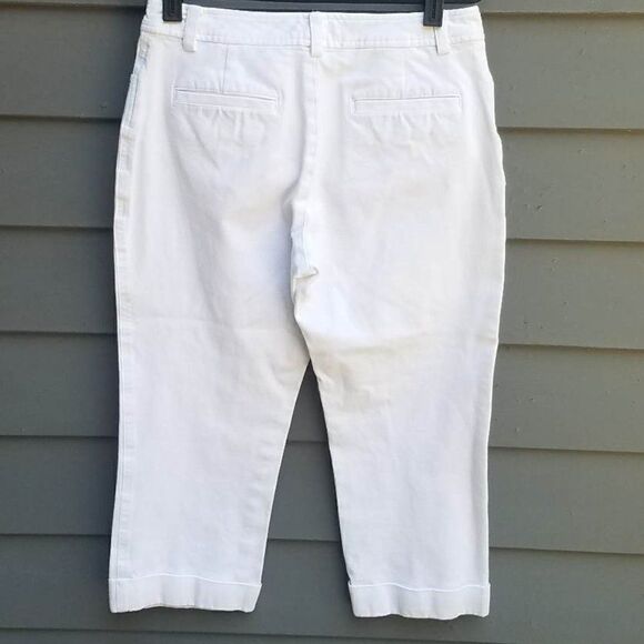 Lauren Ralph Lauren White Cropped Jeans size 2 (Has tags) - Picture 3 of 8